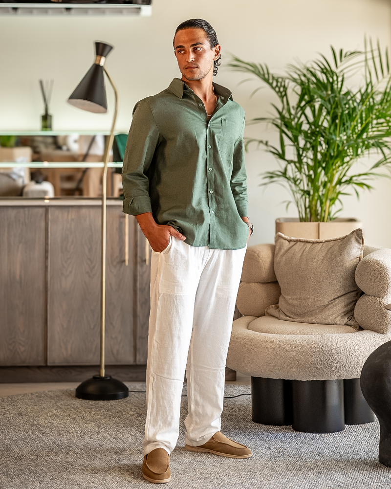 Old Money Linen Combo (Longsleeve) VIP
