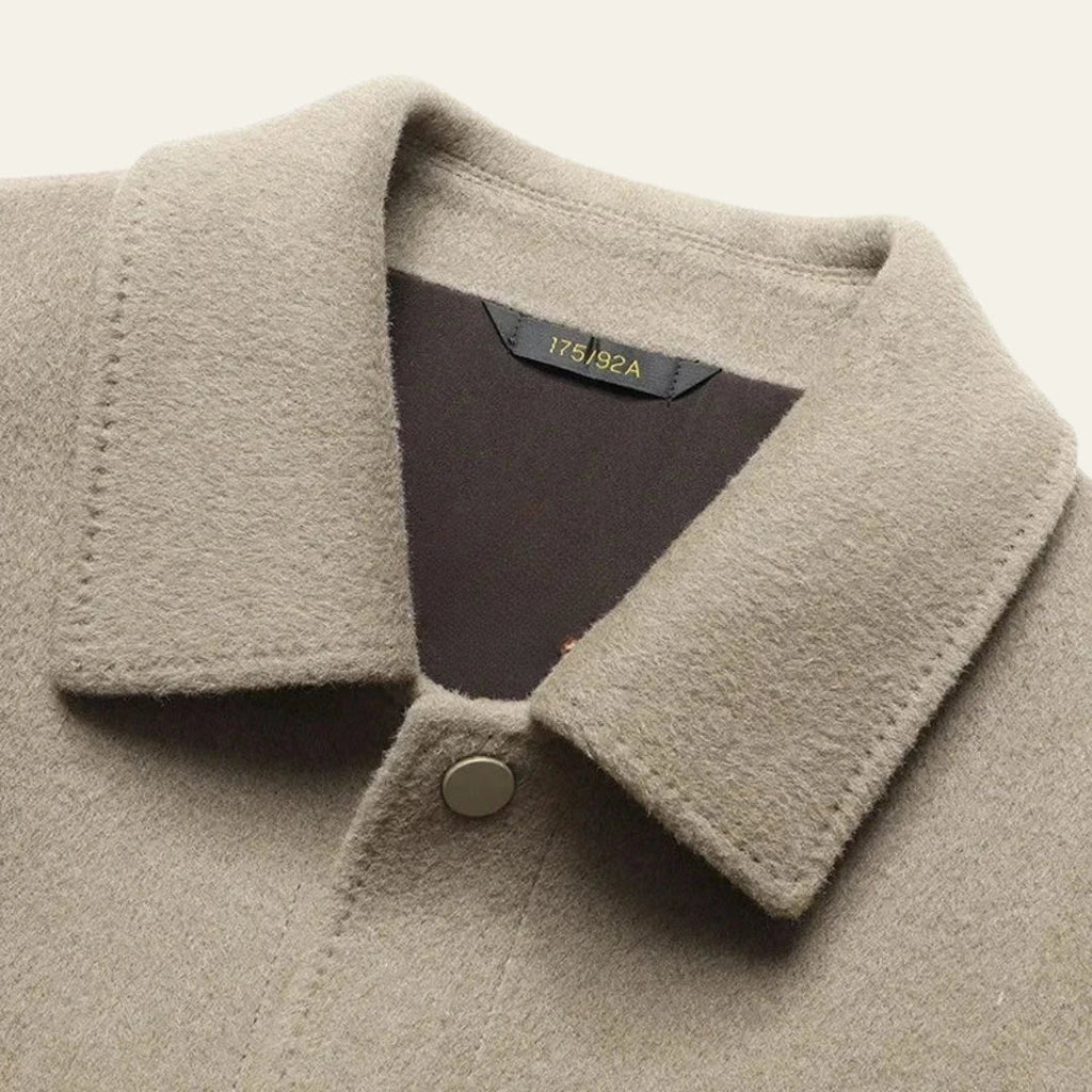 The Aspen Wool-Texture Snap Jacket